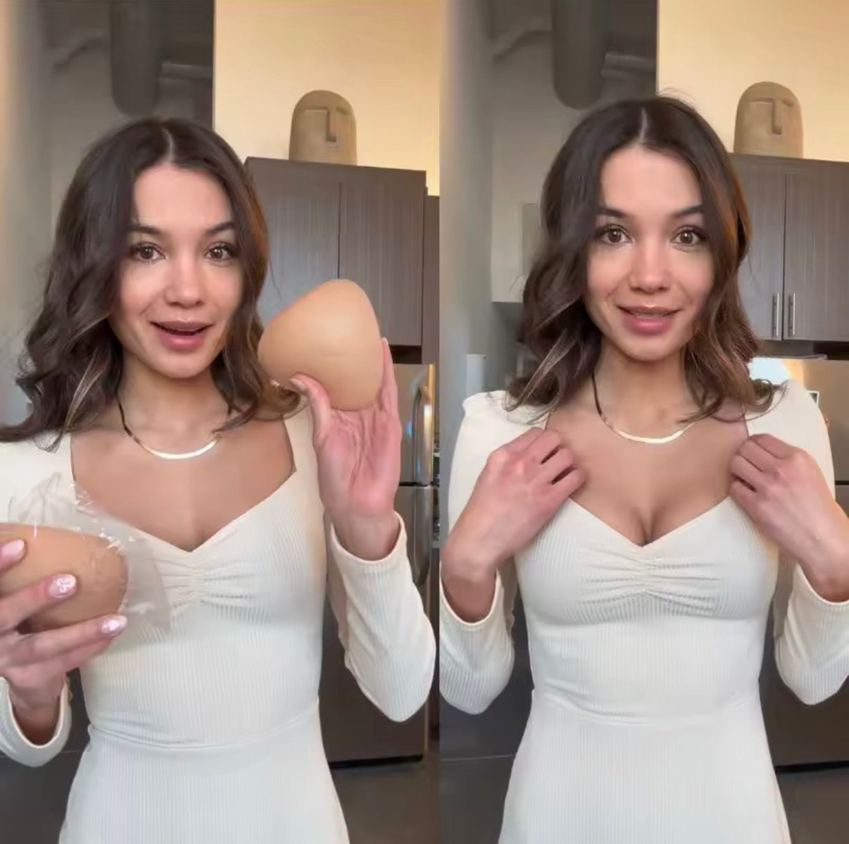 Sticky Push-Up Inserts Bra
